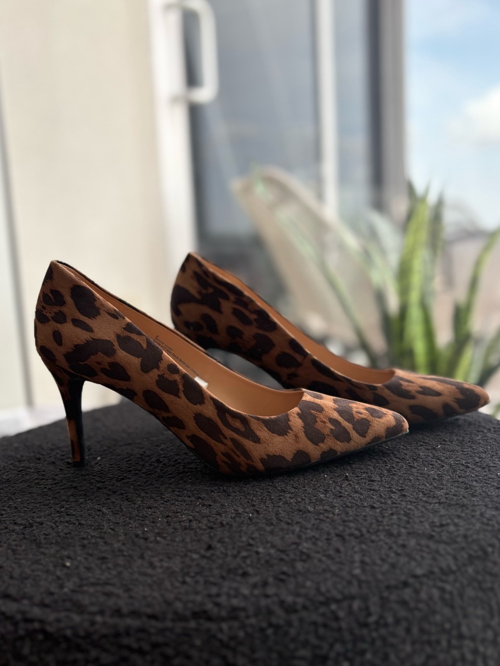 a new day Leopard Print Pointed-Toe Pumps - Brown/Black